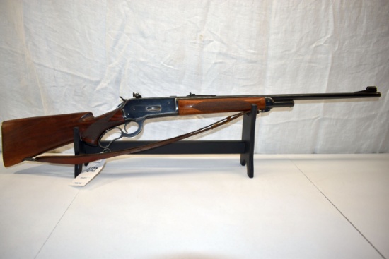 Winchester Model 71 Lever Action Rifle, 348 WCF Cal., Rear Peep Sight, Checkered Stock, 24" Round Ba