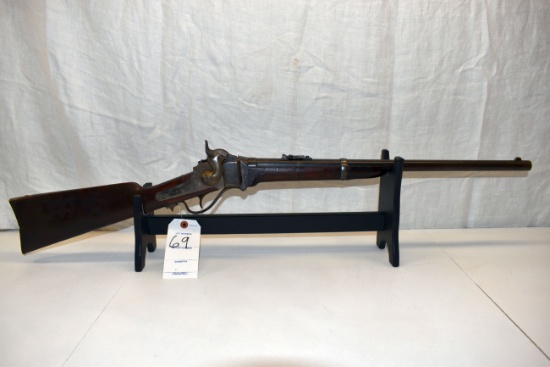 Sharps New Model 1863 Lever Action Rolling Block Rifle, 50 Cal., Saddle Ring, Exposed Hammer, SN: 94