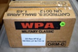 500 Rounds WPA Military Classic 223 Rem, HR, 62GR Ammo