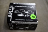 100 Rounds American Eagle 223 REM, 55GR, FMJ, Ammo