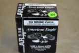 90 Rounds American Eagle 5.56 x 45MM NATO, 55GR FMJ, Clipped Ammo
