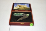 Eagle Collectible Folding Pocket Knife, in wooden box