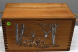 Evans Sport White Tail Decorative Wooden Box