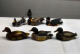 Assortment Of Wood Carved Ducks