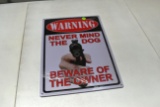 Tin Warning Sign