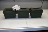 3 Plastic Ammo Boxes