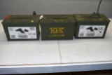 3 Metal Ammo Boxes