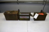 Assortment of Metal Ammo Boxes