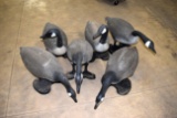 6 Plastic Goose Decoys