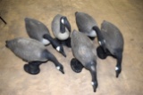 6 Plastic Goose Decoys