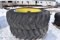 (2) 20.8x42 Tires on John Deere 10 Bolt Rims, selling 2 x $