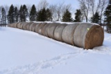 (37) Round Bale Of Hay, Net Wrap, selling 37 x $