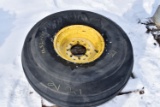 16.5x16.1 Implement Tire On 8 Bolt Rim