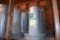 4 Poultry feeders, steel, located building 5