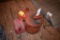 2 metal gas cans, 1 plastic gas can, located building 5