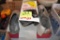 5 Pair of overshoes and Tingley boots sizes XL and L and 2XL, located building 5