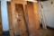 Miscellaneous plywood, 2x9x8 lumber, located building 1