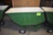 Fiberglass feed cart with solid tires, located building 6