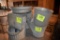 Galvanized coal bucket, feeder buckets and misc., located building 6