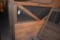 Wood framed wire fencing panels approximately 64