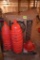 Assortment of used waterer parts bells, ballast, valves and connectors, located building 7