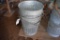 3 galvanized water/feed pails, located building 9