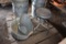 Metal stool, bushel basket and coal bucket, located building 9