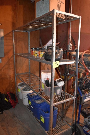 18" x 78" 4 tier shelving unit, located building 5