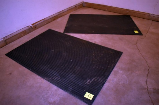 2 48x72 rubber relieve mats, located building 1