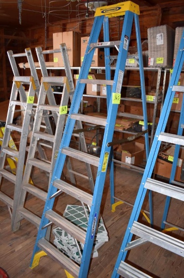 Werner 8' fiberglass step ladder, located building 5