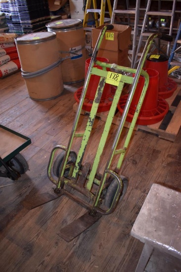 Bag feed dolly with brakes, located building 5