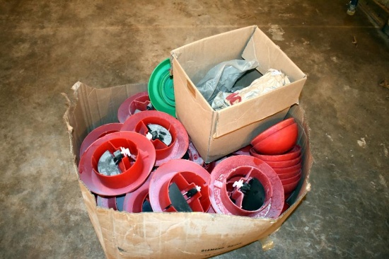 Approximately 140' of pvc and galvanized pipe and watering cups, located building 1