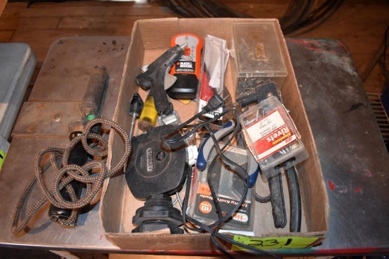 Assortment of tools, soding iron, located building 5