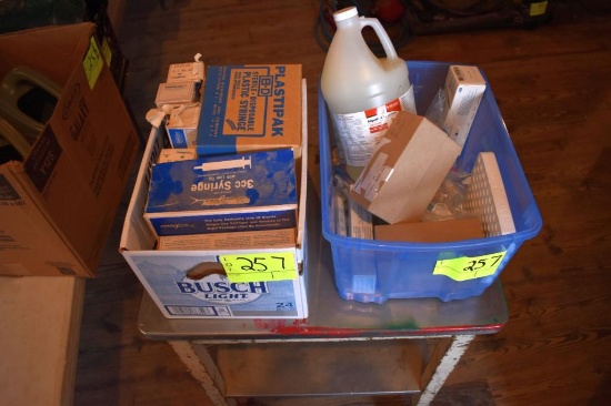 Assortment of animal health products, located building 5