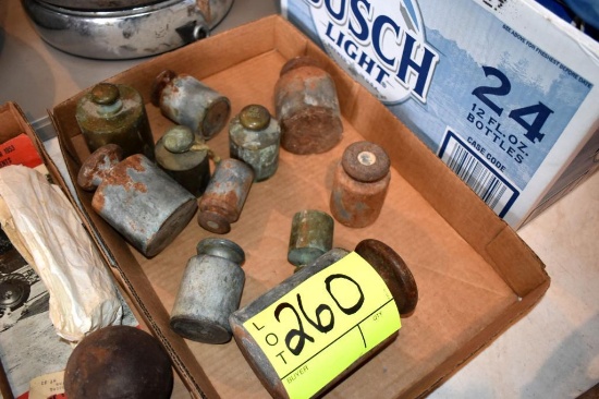 Assortment of scale weights, located building 5