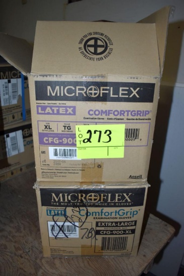 2 boxes of latex XL sized gloves , located building 5