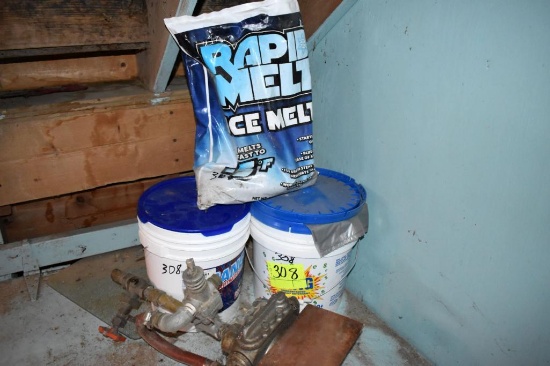 Landry detergent, ice melt and pump used, located building 5