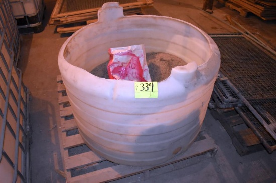 Tub with sand, located building 6