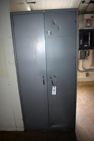 36' x 78" Double door steel cabinet, located building 2