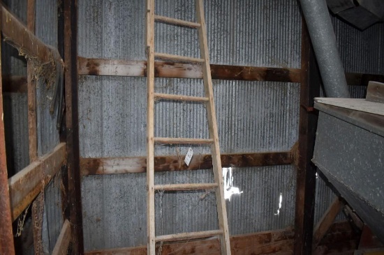12' Wooden ladder, located building 4