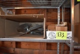 Assortment of fan pulleys and fan blades, located building 5