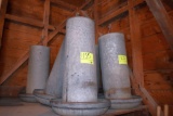 6 Poultry feeders, steel, located building 5