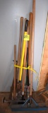 Assortment of forks and shovels, located building 5