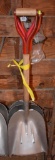 3 aluminum scoop shovels, located building 5