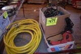 2 small air compressors, used air hose and tool shop hammer drill, located building 5