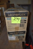 2 boxes of latex L sized gloves, located building 5