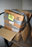 Assortment of glass screw on light bulb covers, 2 boxes, located building 5