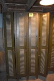 4 compartment metal lockers, located building 5