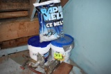 Landry detergent, ice melt and pump used, located building 5