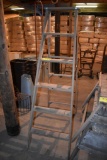 Wooden 6' step ladder, located building 6